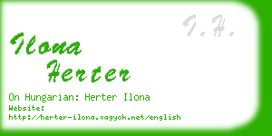 ilona herter business card